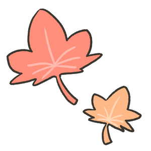 紅葉の葉の無料イラスト